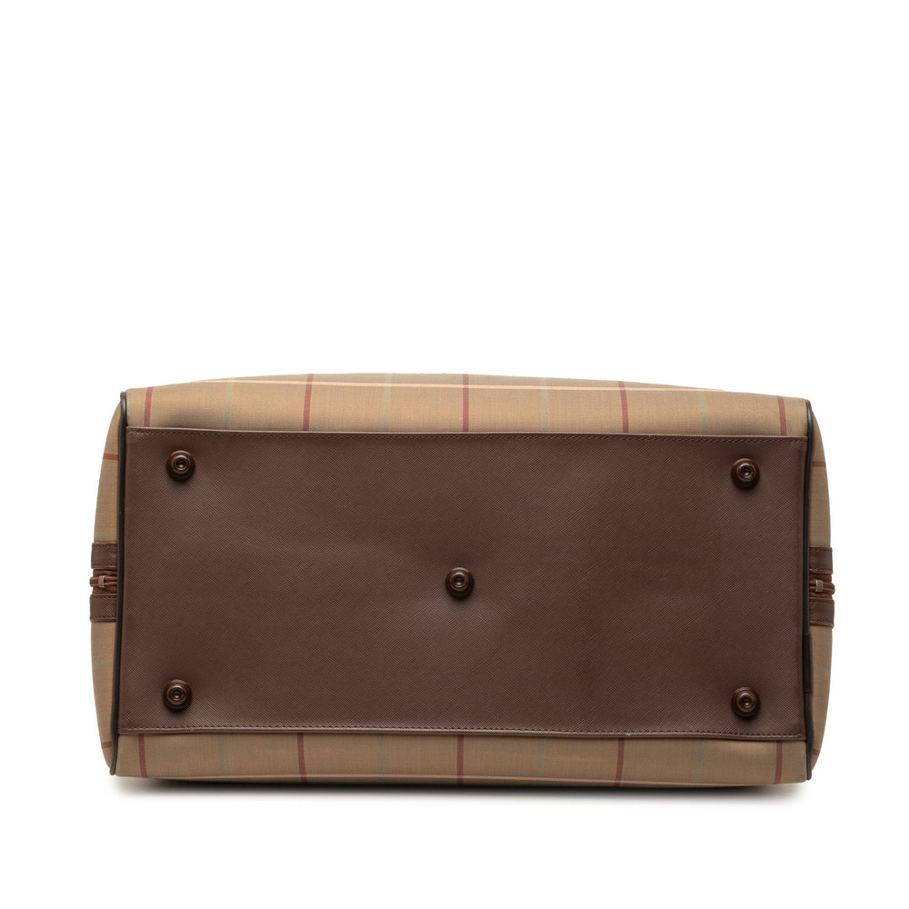 Pre-Loved Burberry Vintage Check Canvas Boston Bag - Picture 3 of 6